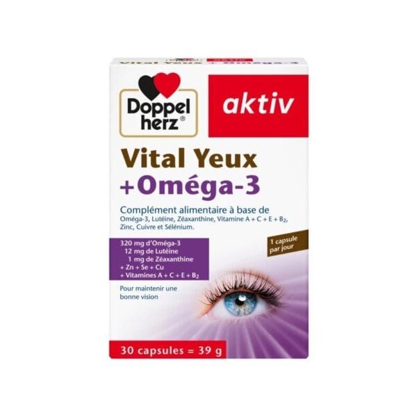 Doppel Herz Activ Vital Yeux + Oméga-3 – 30 Capsules