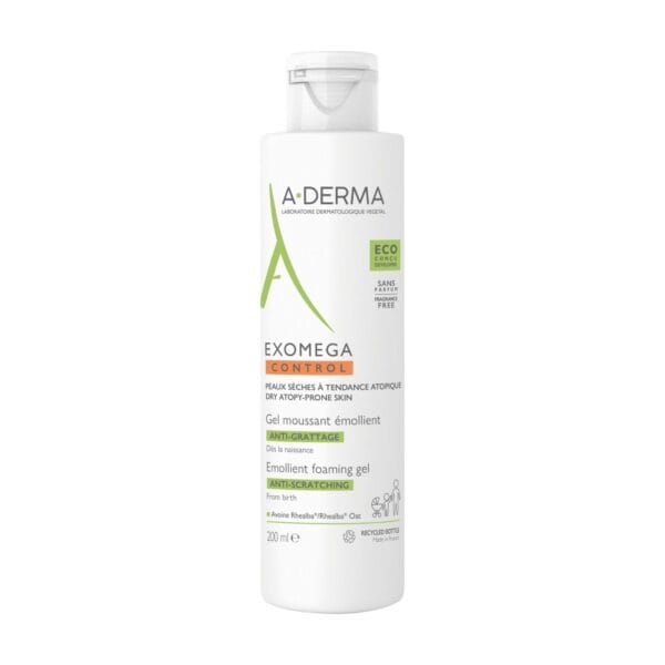 A-Derma Exomega Control Gel Moussant Émollient 200ml