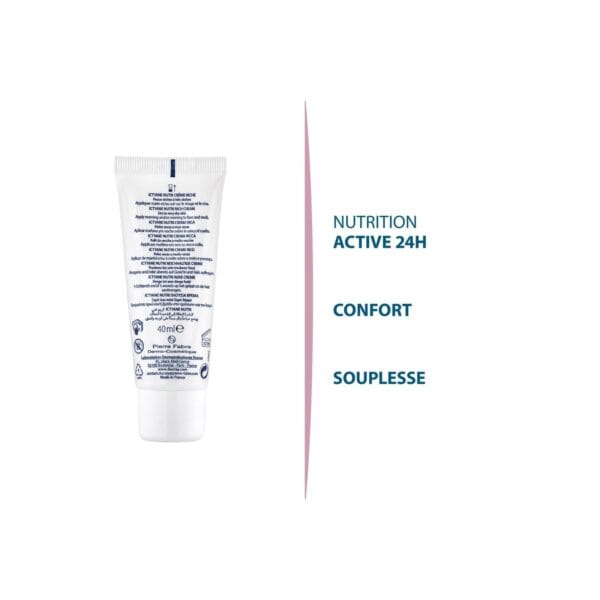 Ducray — Crème riche Visage — Crème visage peau sèche — Ictyane Nutri 40 ml Parapharmacie Casablanca