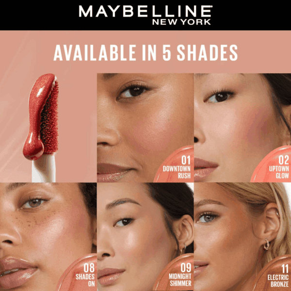 Alternative view of Maybelline Sunkisser Blush Liquide Lumineux 02 Uptown Glow 4.7ml