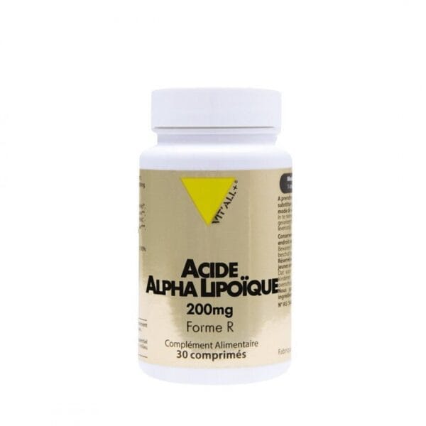 VITALL+ Acide Alpha Lipoïque 200mg – 30 Comprimés