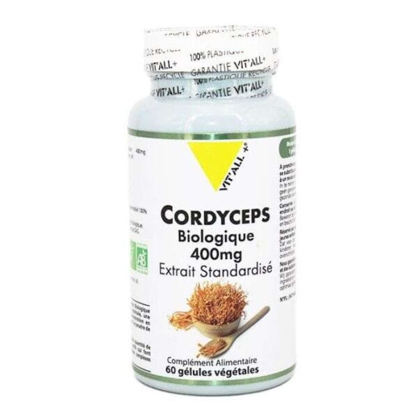 VITALL+ Cordyceps Biologique 400 mg – 60 Gélules