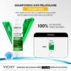 Vichy Dercos Shampoing Traitant Anti-Pelliculaire Cheveux Secs | 200ml = 1 Shampooing miniature Offert | Vichy