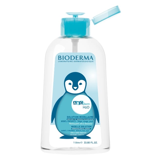 ABCDerm H2O Solution Micellaire Pompe Inversée - 1L | Acheter au Maroc