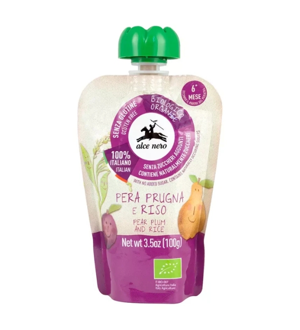 ALCE NERO PUREE POIRE PRUNEAUX 100G | Acheter au Maroc
