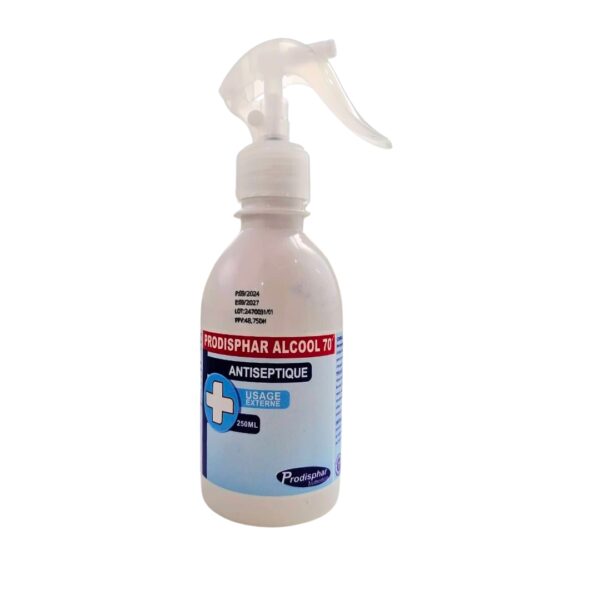 Alcool 70% Spray 250ml Prodisphar | Acheter au Maroc