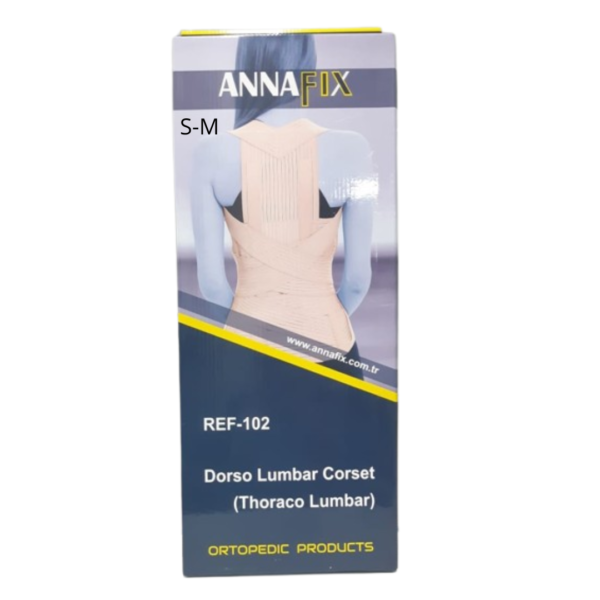 ANNAFIX Ceinture Dorso-Lombaire Taille 1 S-M REF-102 | Acheter au Maroc