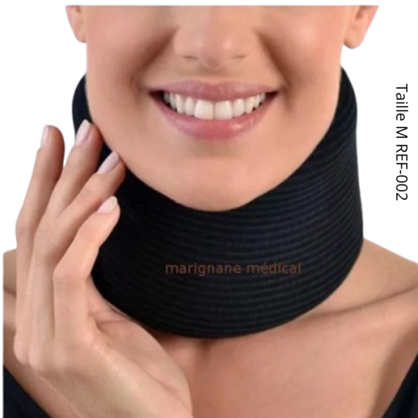 ANNAFIX Collier Cervical Mousse Noir Taille Medium REF-002 | Acheter au Maroc