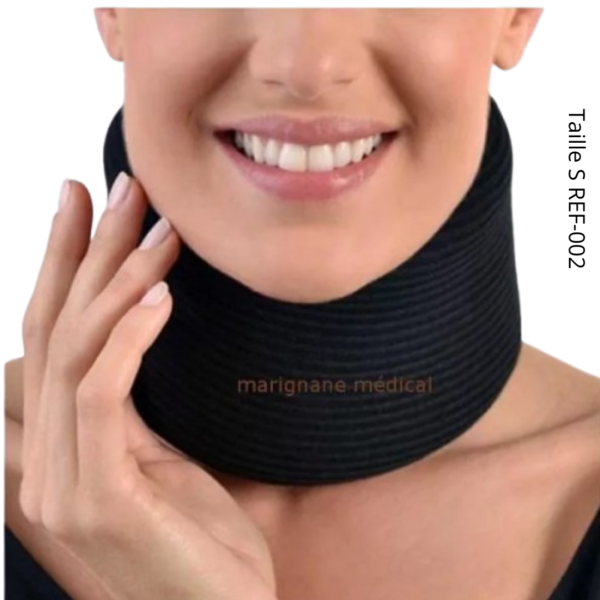 ANNAFIX Collier Cervical Mousse Noir Taille small REF-002 | Acheter au Maroc