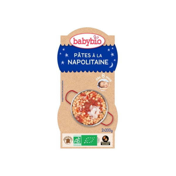 BABYBIO BOL BONNE NUIT PATES NAPOLITAINES 2 x 200G | Acheter au Maroc
