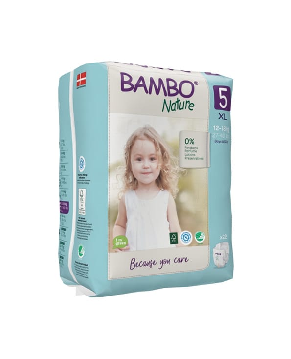 Bambo Nature 5, couches XL 12-18kg/44un | Acheter au Maroc