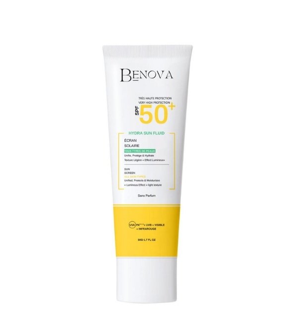 BENOVA Hydra Sun Fluid 8H | Acheter au Maroc