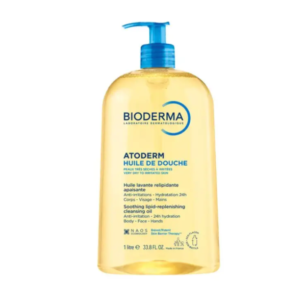 Bioderma Atoderm huile douche 1L | Acheter au Maroc