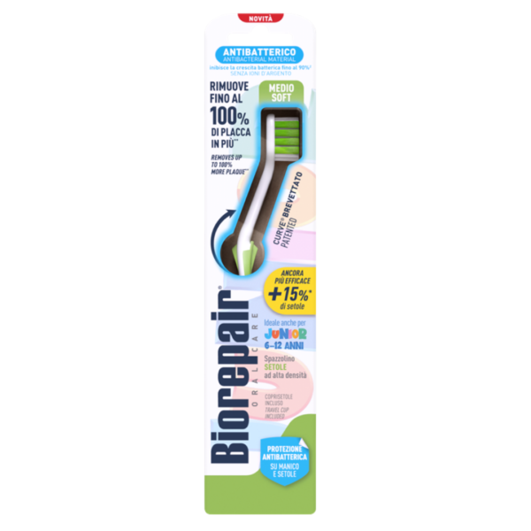 Biorepair Brosse A dents Junior 6-12 Aans Medium soft | Acheter au Maroc