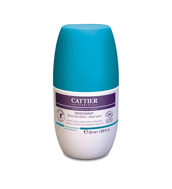 Cattier Déodorant Roll-on Fraicheur Marine 50ml | Acheter au Maroc