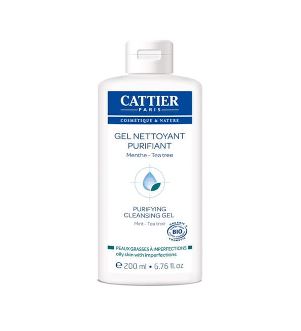 Cattier Peau Grasse à Imperfections Gel Nettoyant Purifiant Menthe 200ml | Acheter au Maroc