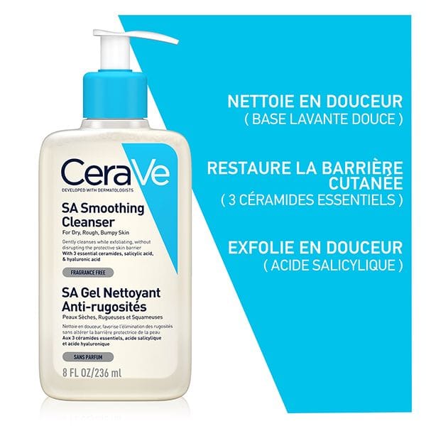 Alternative view of CeraVe SA Gel Nettoyant Anti-Rugosités Peau Sèche et Rugueuse | 236ml