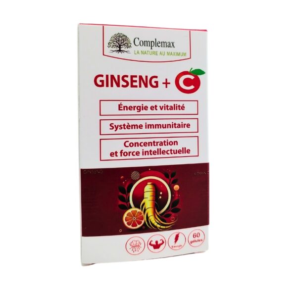 Complemax Ginseng + C 60 Gelules | Acheter au Maroc