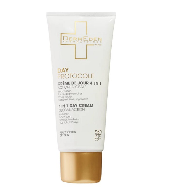 DERMEDEN CRÈME DE JOUR 4 EN 1 PEAUX SÈCHES 50ML | Acheter au Maroc
