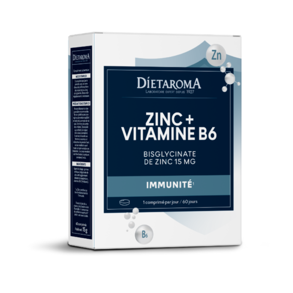Dietaroma Zinc +Vitamine B6 60 comprimé | Acheter au Maroc