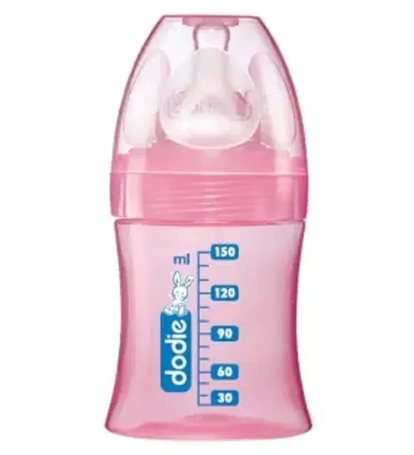 Dodie - Biberon Initiation+ Tétine débit 1 Rose - 150 ml | Acheter au Maroc