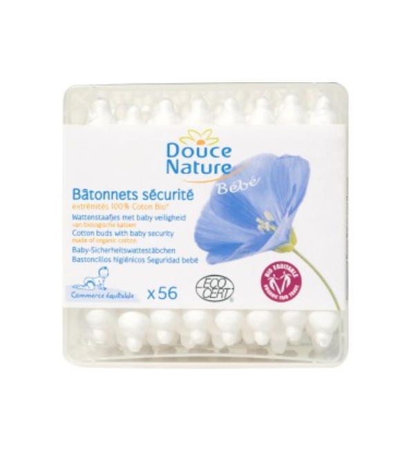 DOUCE NATURE BATONNETS SECURITE BEBE 56 UNITES | Acheter au Maroc