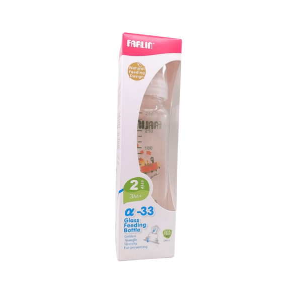 Farlin Biberon Verre Borocilicate 240ml | Acheter au Maroc