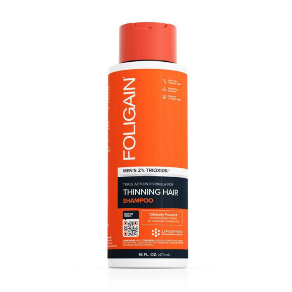 Foligain Triple Action Shampooing trioxidil 2% Homme | Acheter au Maroc