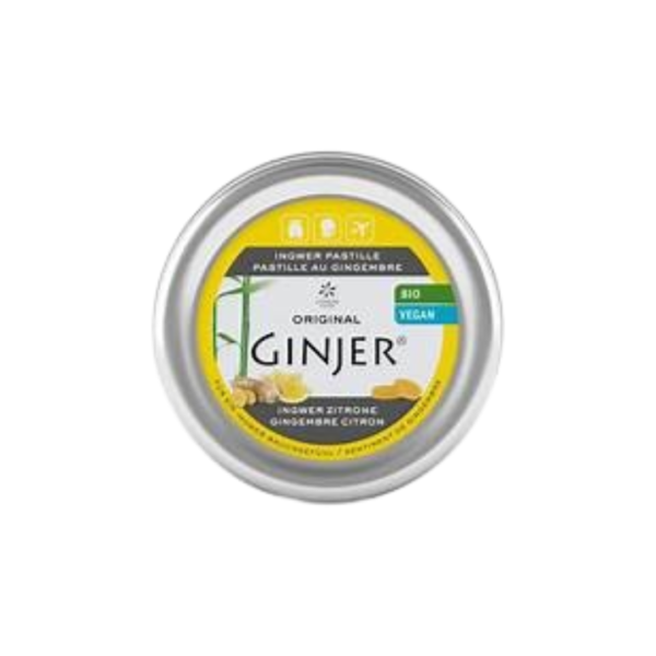 Ginjer Pastilles Gingembre Citron 40g | Acheter au Maroc