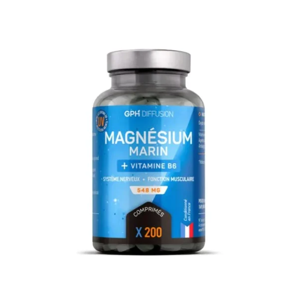 GPH Magnesium Marin 200 Comprimes | Acheter au Maroc