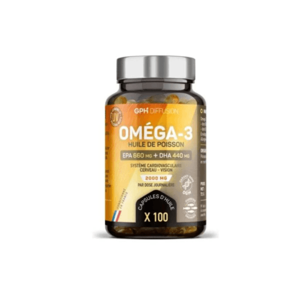GPH Omega 3 marines 100 Capsules | Acheter au Maroc