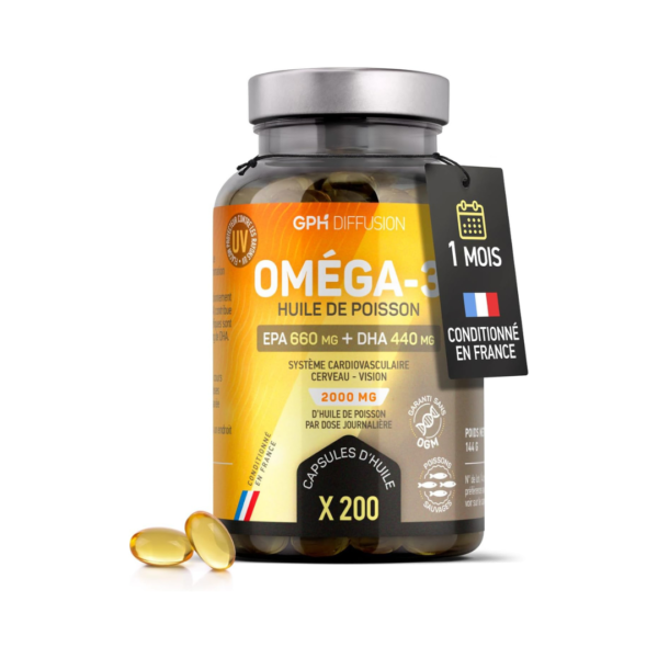 GPH Omega 3 Marines 200 Capsules | Acheter au Maroc