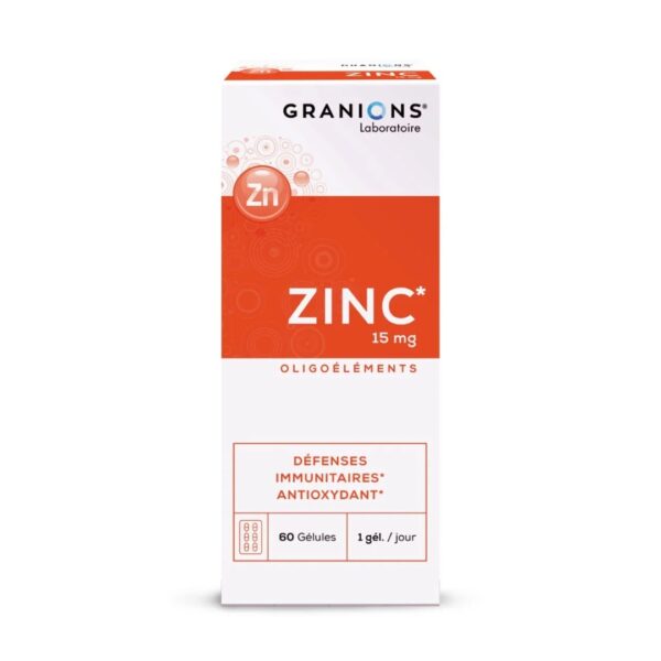GRANIONS Zinc 15mg B60 Gelules | Acheter au Maroc