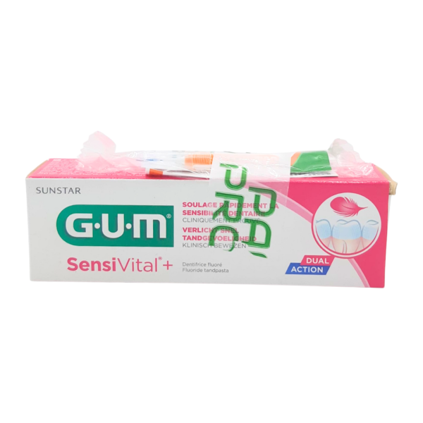 Gum Dentifrice Sensivital Plus 75ml + Brosse Inter 1412 Pack | Acheter au Maroc