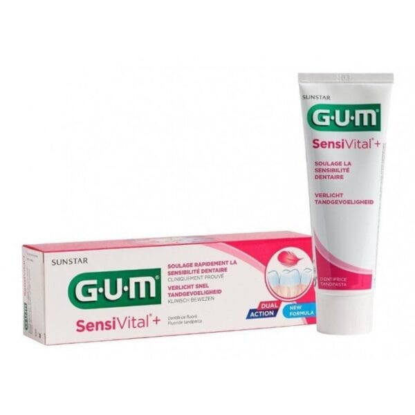 GUM GUM SensiVital+ Dentifrice 75ml : Solution tout type