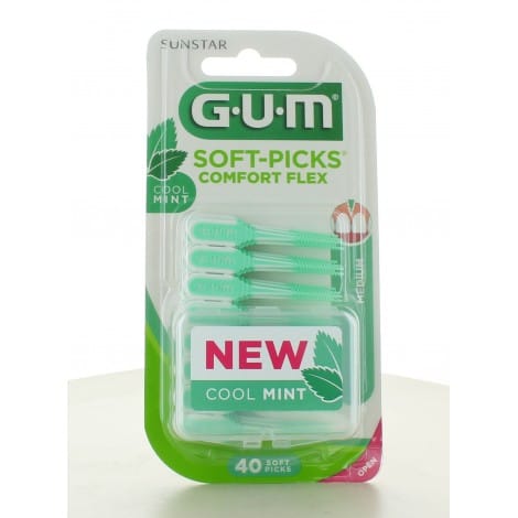 Gum Soft Picks Confort Menthole 40pcs 670 | Acheter au Maroc