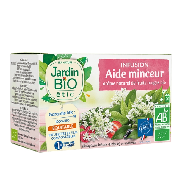 JARDIN BIO INFUSION AIDE MINCEUR 20 SACHET | Acheter au Maroc