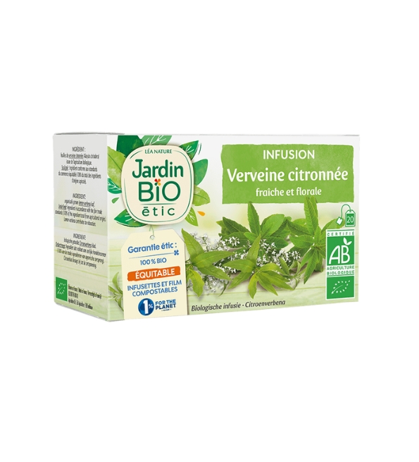 JARDIN BIO INFUSION VERVEINE CITRONNEE 20 SACHET | Acheter au Maroc