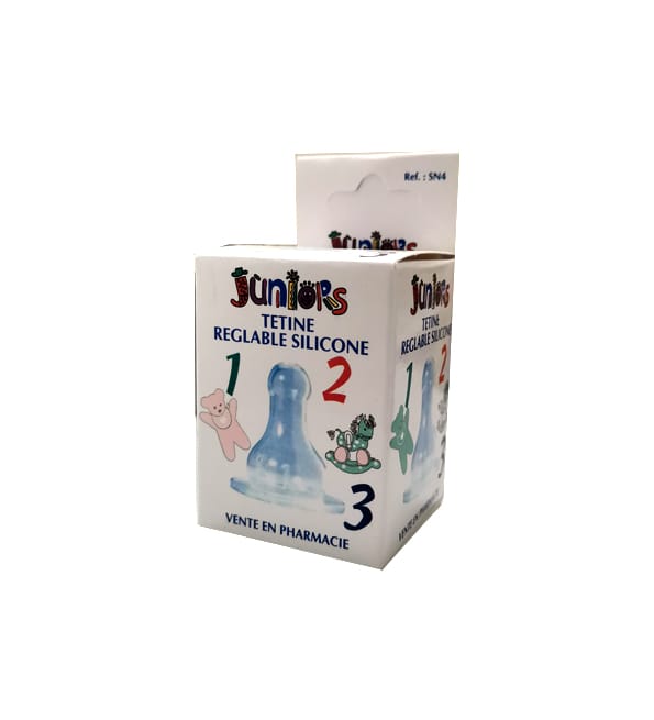 Juniors tetine reglable silicone 1,2,3 | Acheter au Maroc