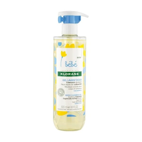 Klorane Bébé Gel Lavant Doux au Calendula – 500ml