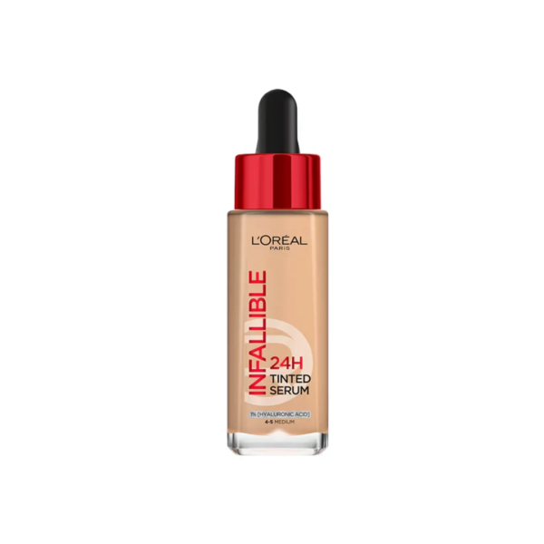 L'Oreal Paris Infallible 24H Tinted Serum 30ml 4-5 Medium | Acheter au Maroc