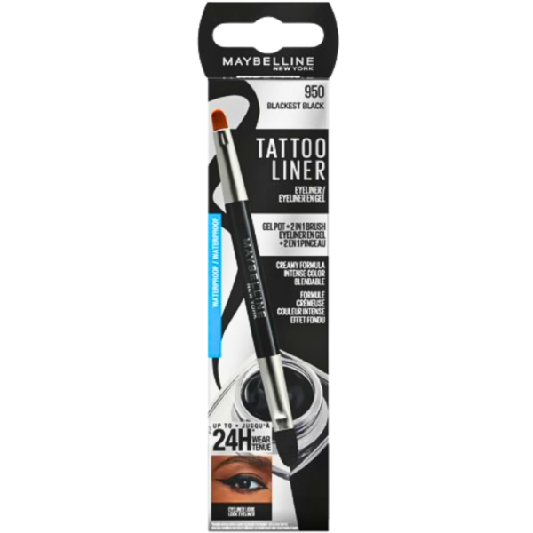 Maybelline Tattoo liner Gel Pencil Pot Black | Acheter au Maroc