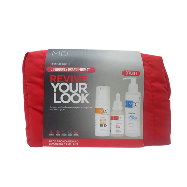 MDC Facial Cleanser+ Eye Serum+ Ecran Solaire Peaux Seches Forever Young | Acheter au Maroc