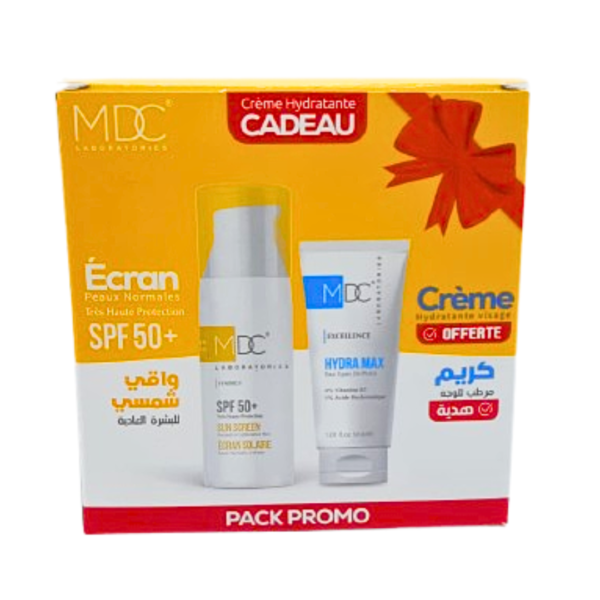 MDC Synergy Ecran Solaire Peaux Normal A Mix Spf50+ 50ml+Hydra Max Creme Pack | Acheter au Maroc