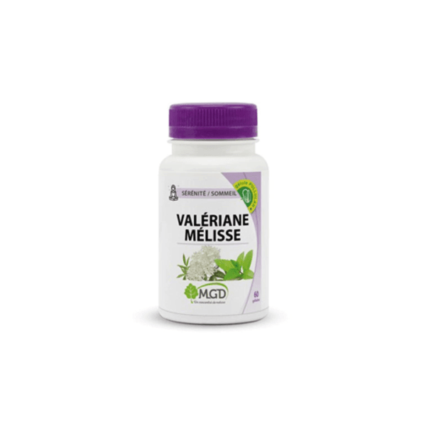Mgd Nature Valériane et Mélisse - 60 Gélules | Acheter au Maroc