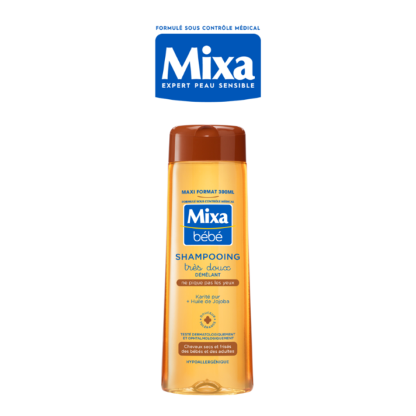 MIXA Shampooing Démêlant Très Doux Karité 300ml | Acheter au Maroc
