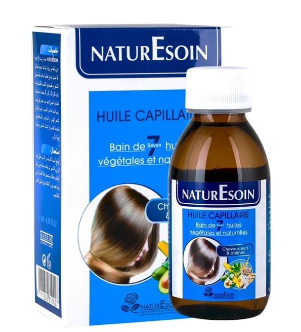NaturEsoin Huile Capillaire 7 Bain d'Huiles Végétales - 125 ml | Acheter au Maroc