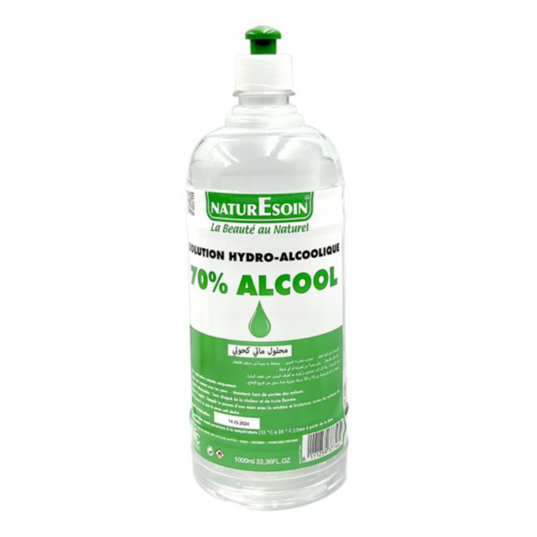 NaturEsoin Solution Alcool 70% 1L | Acheter au Maroc