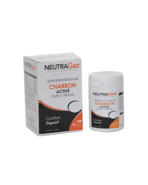 Neutragaz Charbon Active 30 Gelules | Acheter au Maroc