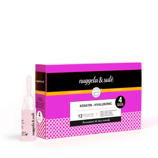 Nuggela & Sule Keratin Hyaluronic Ampoules 4 Unites Pack | Acheter au Maroc